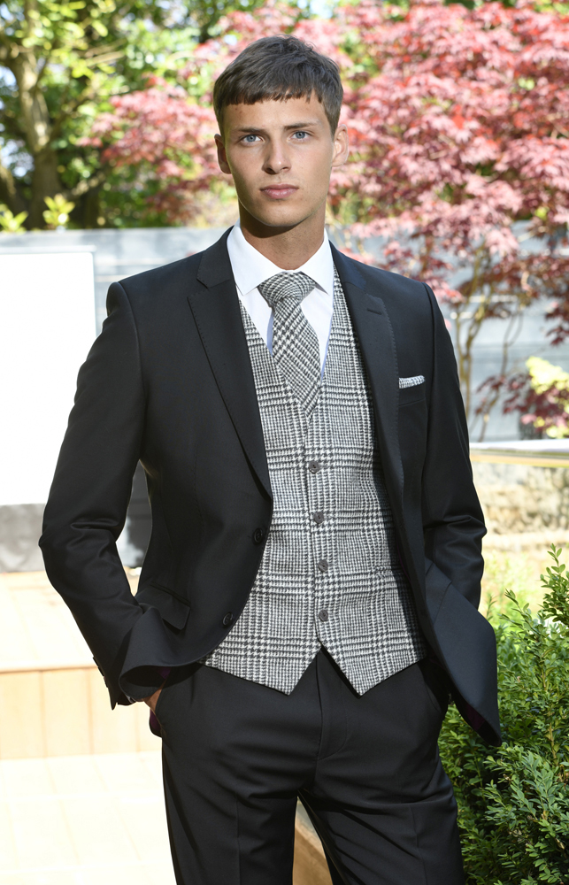 Duo Charcoal Suit with Discontinued Vest
